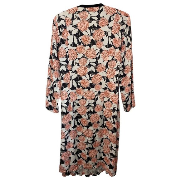 Sandwich floral long sleeve wrap midi dress size 40 - Picture 3 of 4